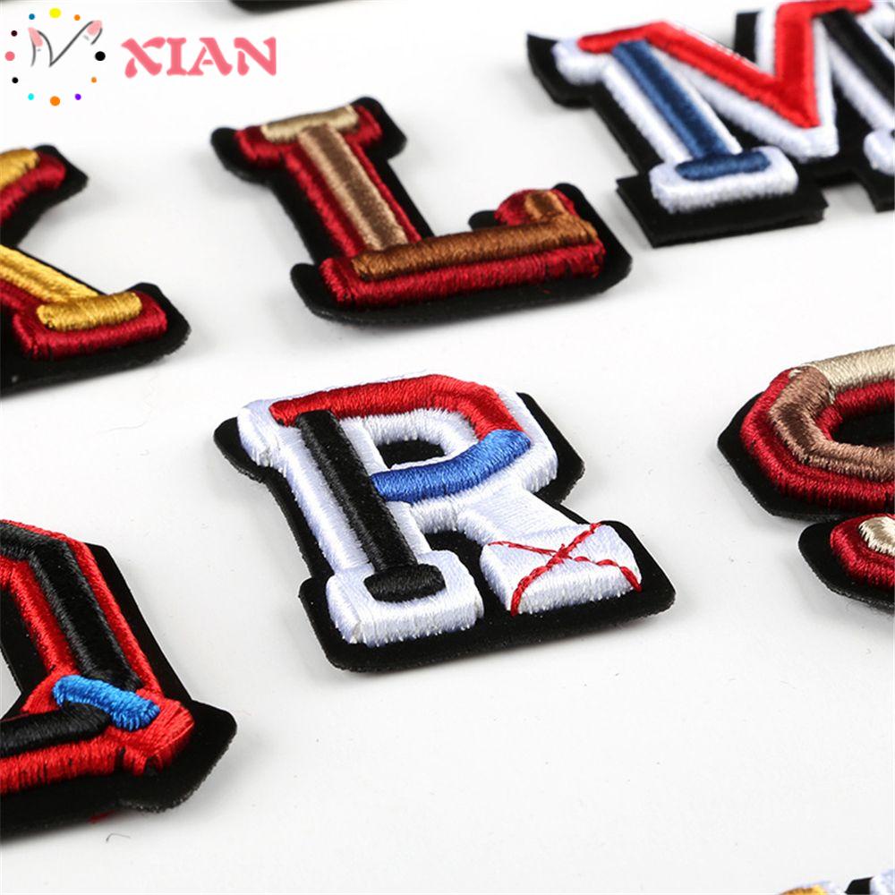 Sticker Ủi Thêu Hình Chữ Cái XIANTIN