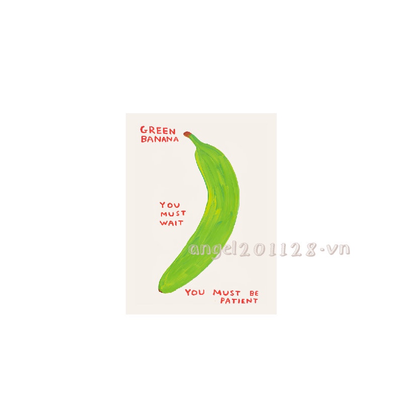Tranh Vẽ Hình Quả Chuối Trừu Tượng Phong Cách Bắc Âu Trang Trí Phòng Khách / Hành Lang
