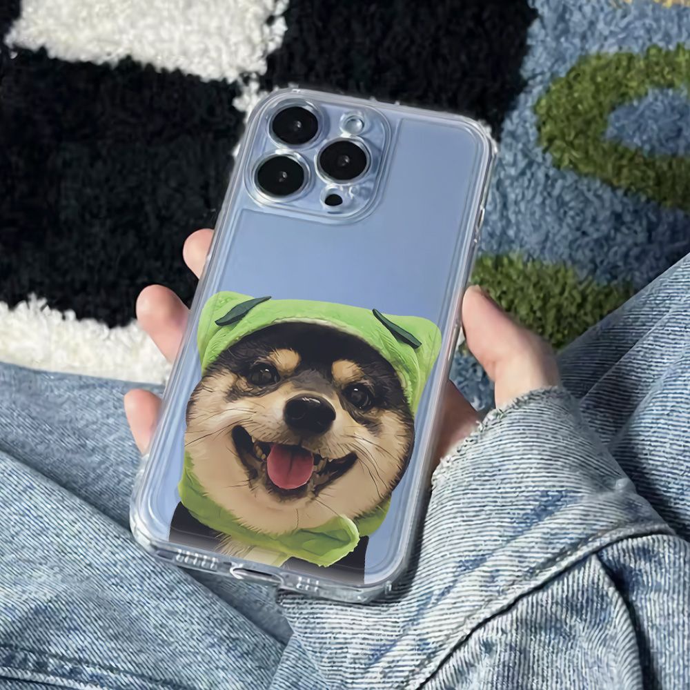 ✅Ốp Điện Thoại Mềm Chống Sốc In Hình Cún Dễ Thương Cho Iphone 14Pro 126In 78 max11 13 plus