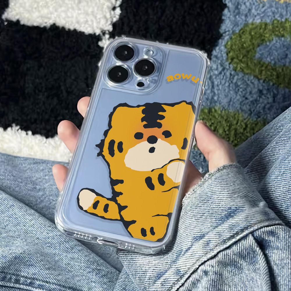 ✅Ốp Điện Thoại Mềm Chống Sốc In Hình Hổ Cho Iphone 12 78 6In11 Plus 14Promax 13 S1DD
