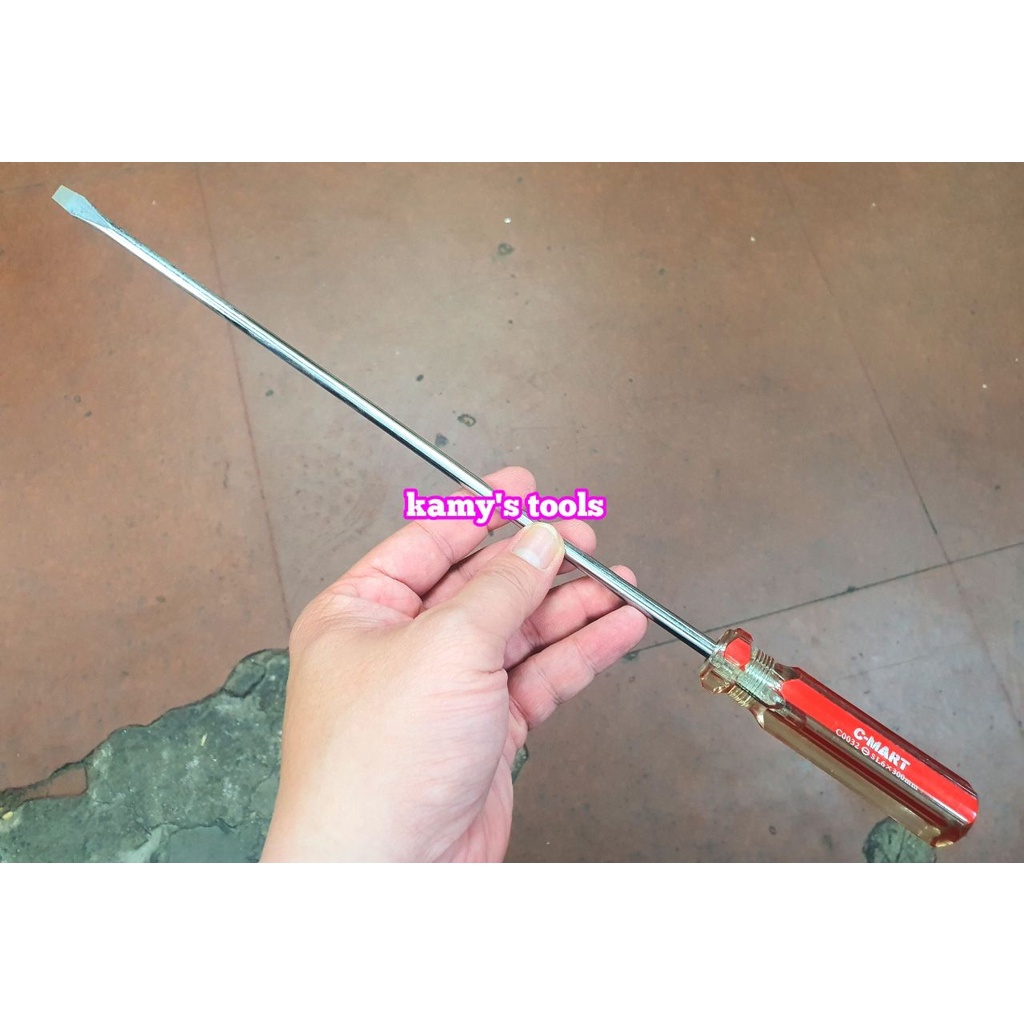 Tua vít bake dẹp 6mm dài 75mm 100mm 125mmm 150mm 200mm 300mm model C0023 C-mart