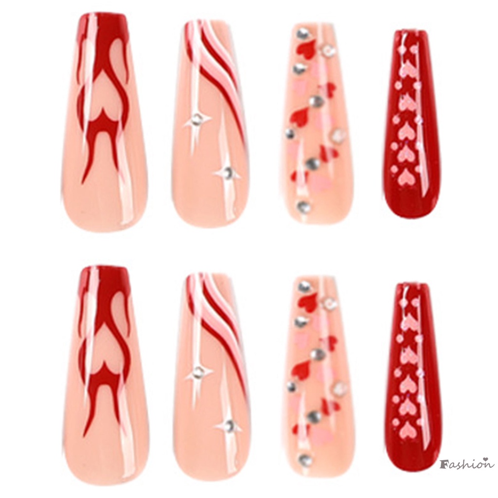 Sơn Móng Tay Bóng Họa Tiết Gợn Sóng Dài Chắc Chắn &amp; Không Phai Màu Phong Cách
