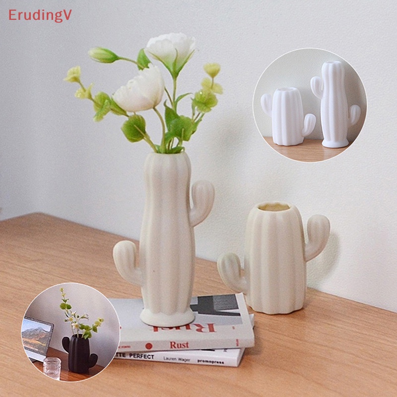 Bộ 2 Chậu Hoa Xương Rồng Mini Tỉ Lệ 1: 12 Dùng Trang Trí Nhà Búp Bê / Tiểu Cảnh / Nhà Búp Bê