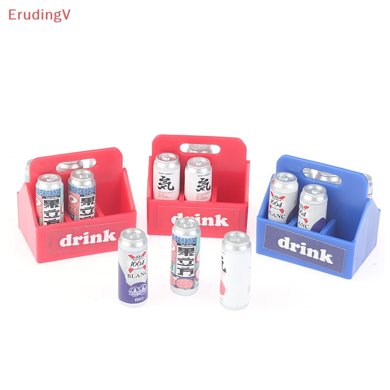 [ErudingV] 1 Set Mô Hình Chai Nước Uống Mềm Trang Trí Nhà Búp Bê Thu Nhỏ 1: 12