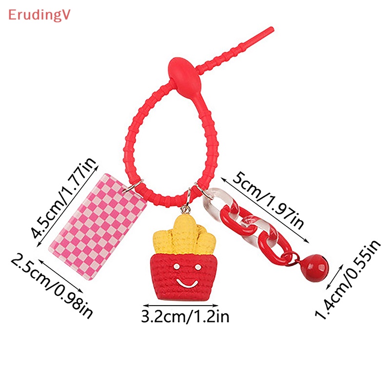 DELL [ErudingV] Móc Khóa Hình Hamburger Mặt Trăng Ngôi Sao Dễ Thương Trang Trí Ba Lô [Mới]