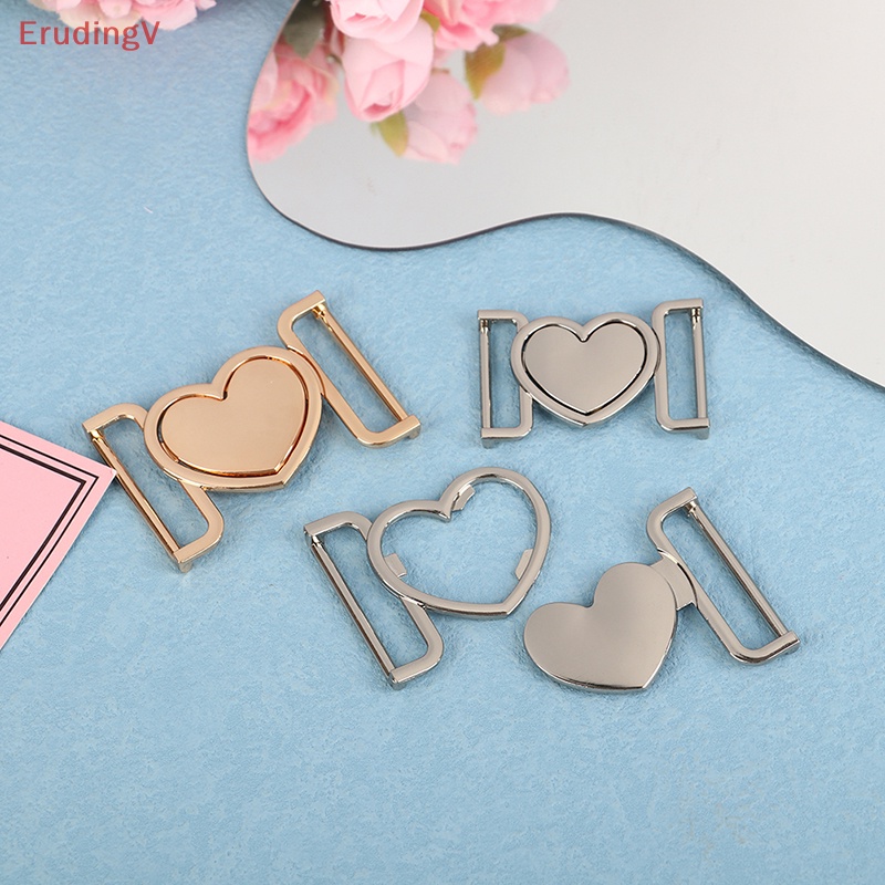 Khóa Cài Hình Trái Tim Bằng Hợp Kim Màu Vàng Bạc 30 / 40mm Chuyên Dụng Cho Dây Nịt / Áo Khoác / Da