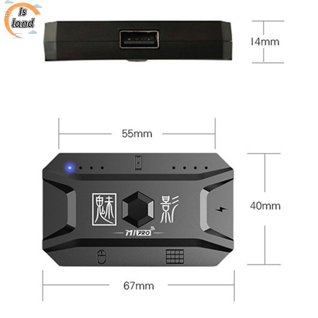 Bộ Thiết Bị Chuyển Đổi M1pro Bluetooth-Compaly 5.0 Chuyên Dụng Cho Tay Cầm Chơi Game Điện Thoại Di Động