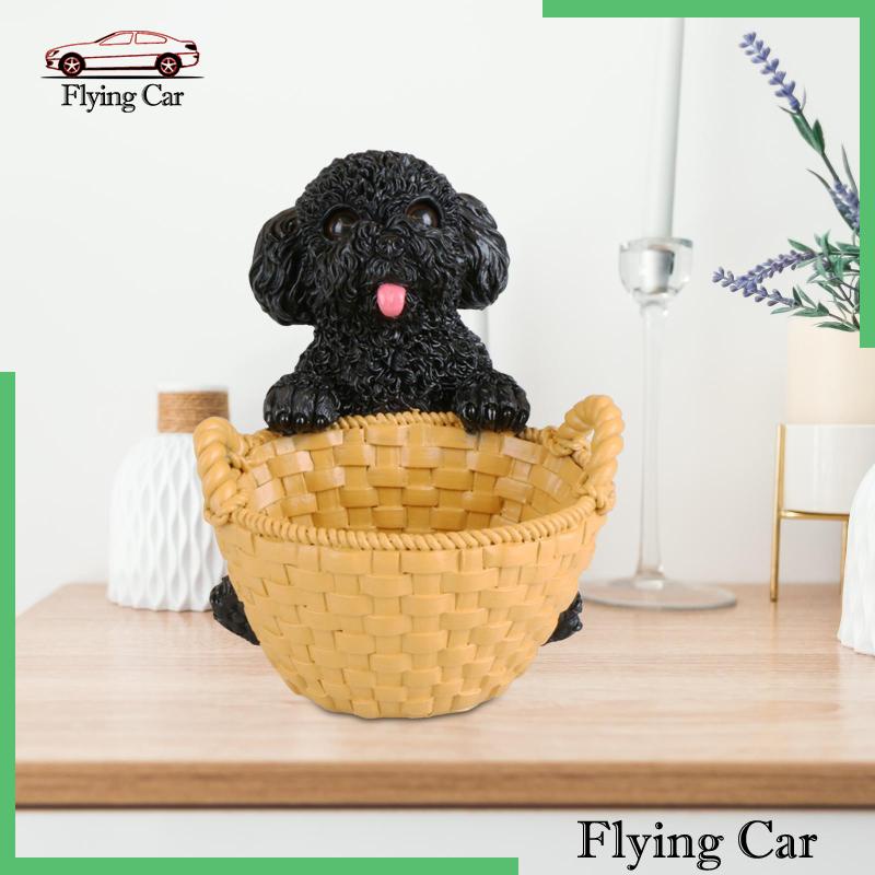 Mô Hình Chú Chó Có Giỏ Đựng Đồ Dùng Trong Nhà Hàng / Văn Phòng Lzdjfmy2