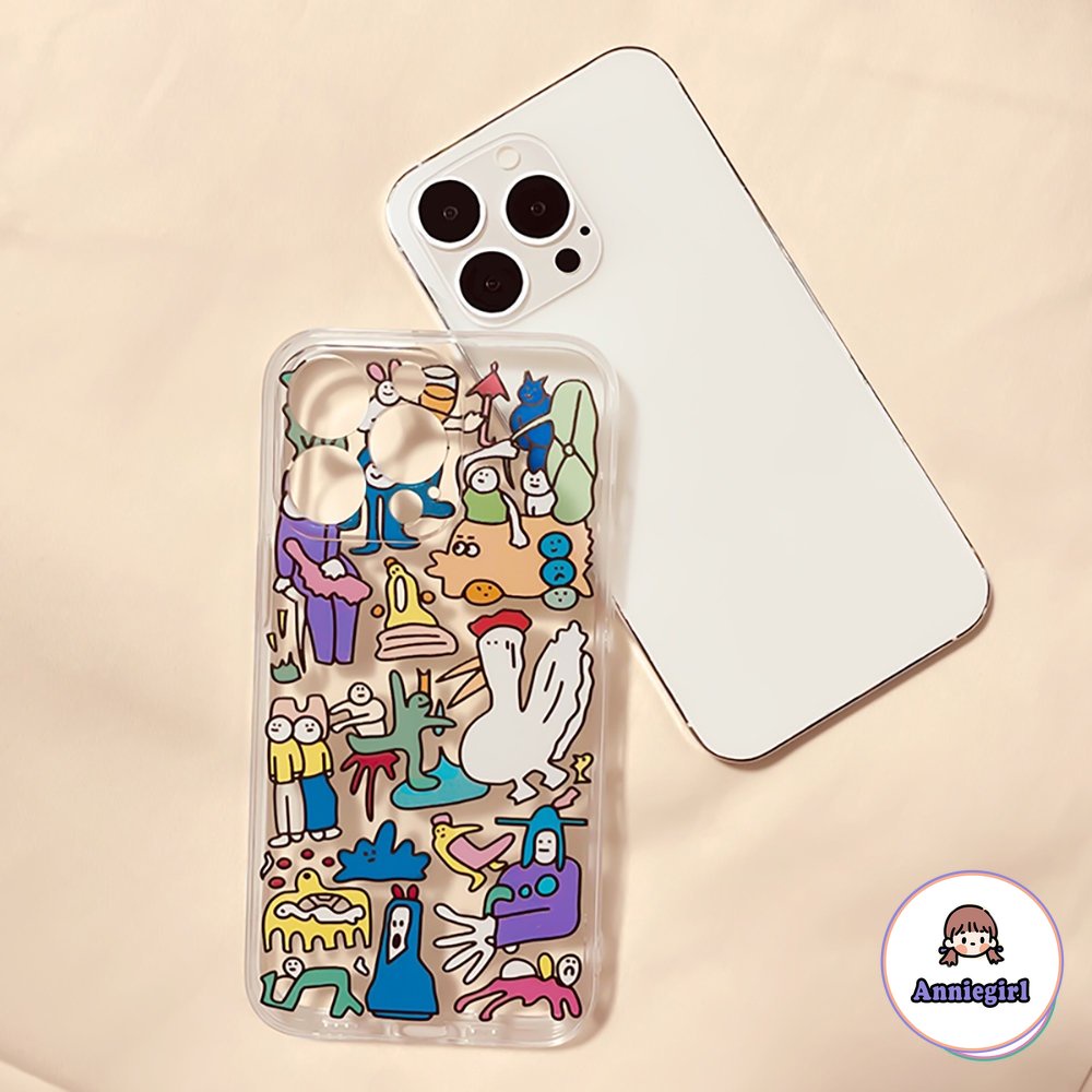 Ốp Điện Thoại TPU Mềm Chống Va Đập Họa Tiết Graffiti Cho IPhone 11 14 Pro Max 13 Pro Max 12 X XS XR 7 8 Plus