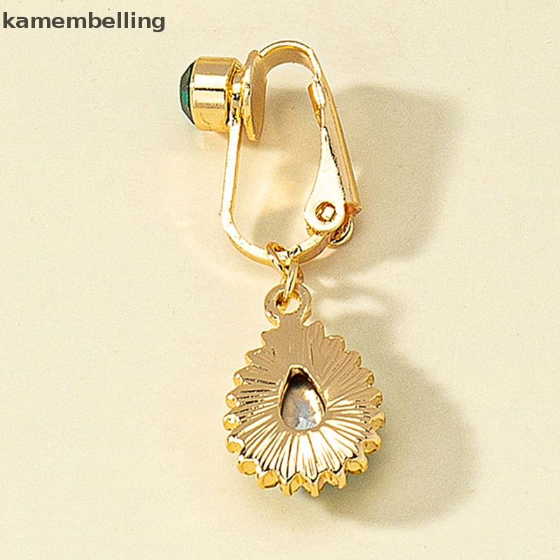 Kamembelling Khuyên Rốn Đính Đá Zircon Giả Gợi Cảm Không Cần Thanh Trang Sức Đi Biển Mùa Hè Cho Nữ EN