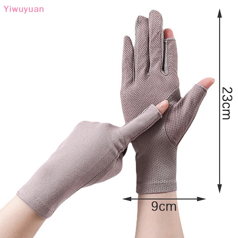 1 Đôi Găng Tay Lái Xe Mỏng Thoáng Khí Chống Tia UV Có Thể Chạm Màn Hình Cảm Ứng Mới