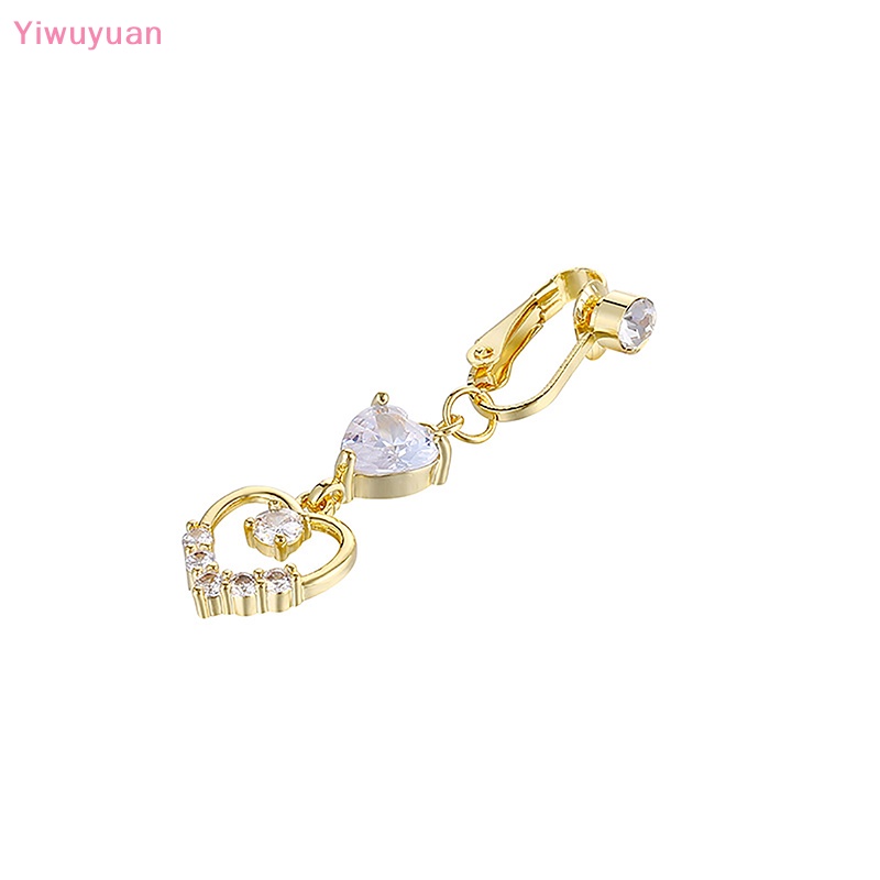 Khuyên Rốn Đính Đá Hình Trái Tim Thời Trang Mới Cho Nữ