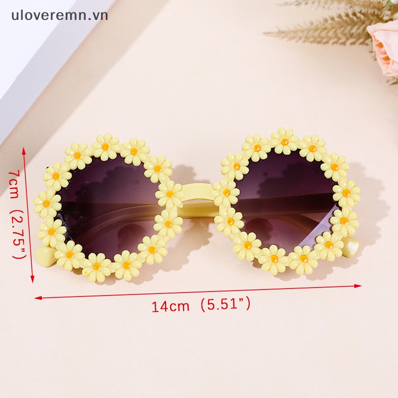 Kính Chống Nắng Tròng Tròn Họa Tiết Hoa Phong Cách Thể Thao Thời Trang Cho Bé Trai Và Gái