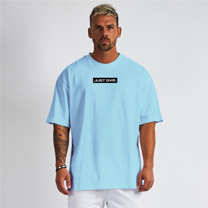 Áo Thun Thể Thao Tay Lỡ Dáng Rộng Thoáng Khí Nhanh Khô Thời Trang Mùa Hè Hàn Quốc