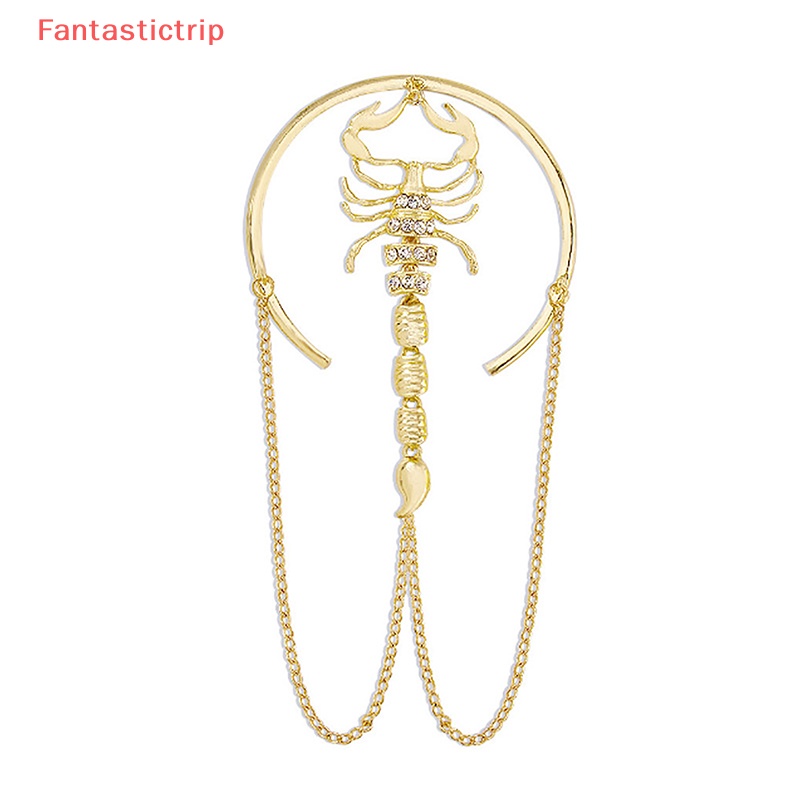 [Fantastictrip] Vòng Đeo Tay Hình Bọ Cạp Đính Đá Phong Cách Retro Dành Cho Nữ Mới