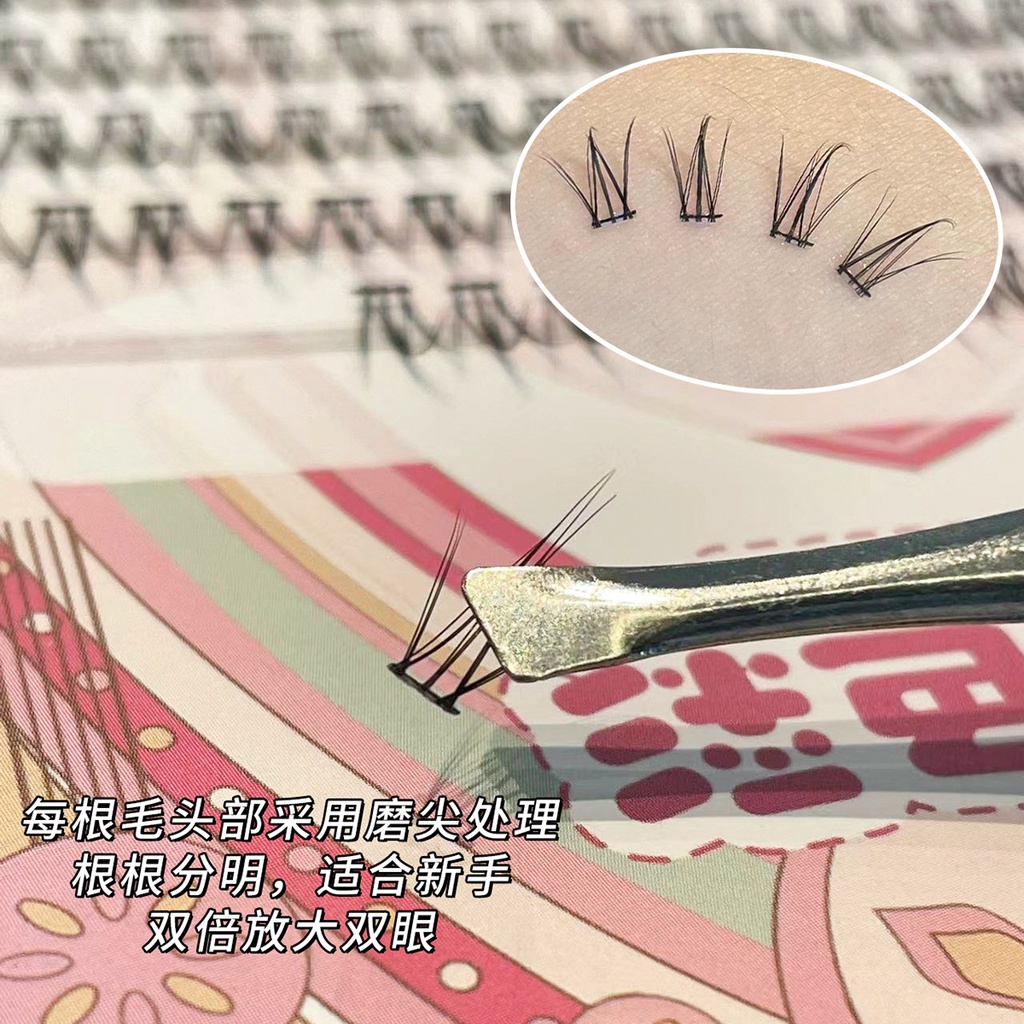 Lông Mi Giả Cong Tự Nhiên Màu Đen Stalk 10 Hàng