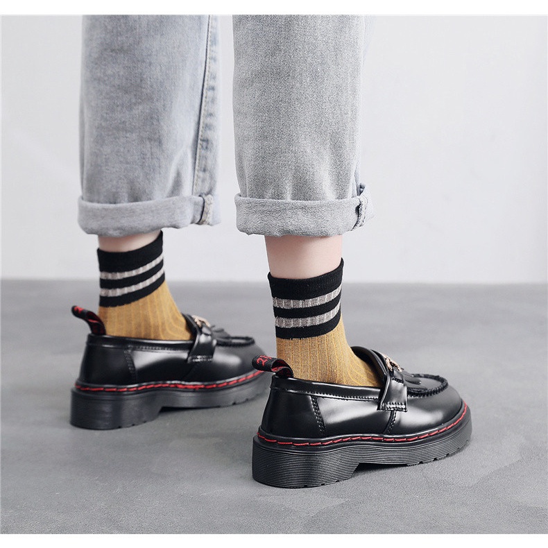 Giày Lười Da Handmade Thời Trang Unisex Dr.Martens ADRIAN Size 35-46