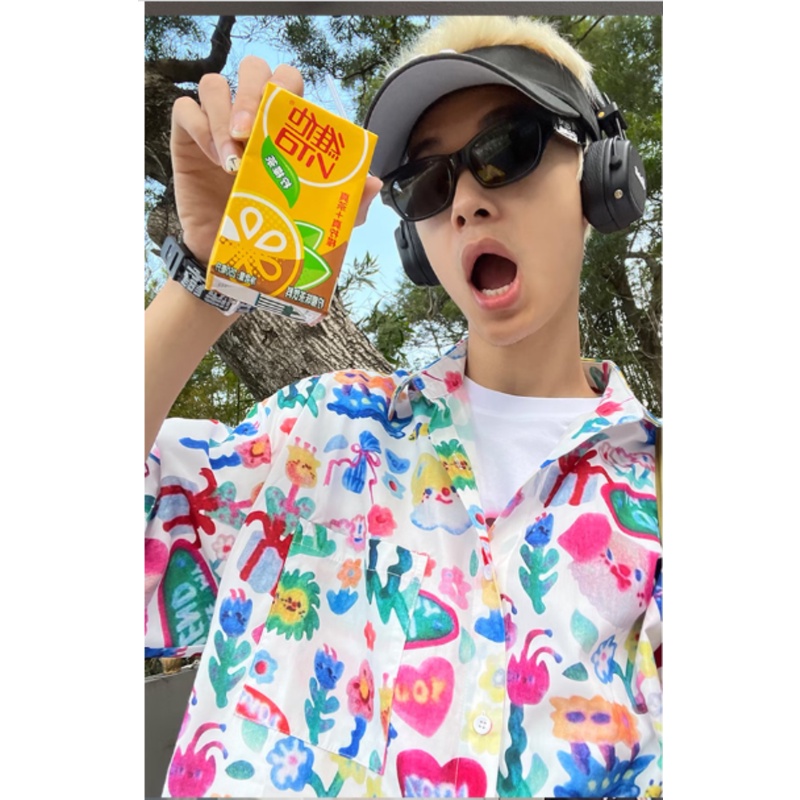 Áo Thun Cotton Mỏng Dáng Rộng Ngắn Tay In Hình Đường Phố Mỹ Thời Trang Mùa Hè 2023