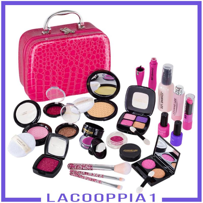 [Lacooppia1] Set Đồ Trang Điểm Công Chúa Có Thể Giặt Được Kèm Túi Đựng Mỹ Phẩm