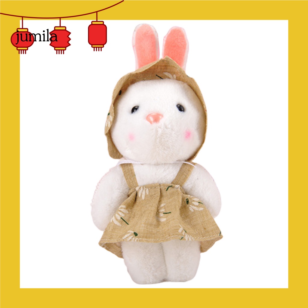 Móc Khóa Thỏ Nhồi Bông 12cm Đáng Yêu