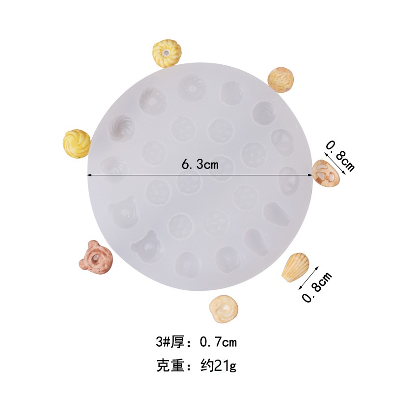 Khuôn Silicone Làm Bánh Donut Hot Dog Croissant Waffle
