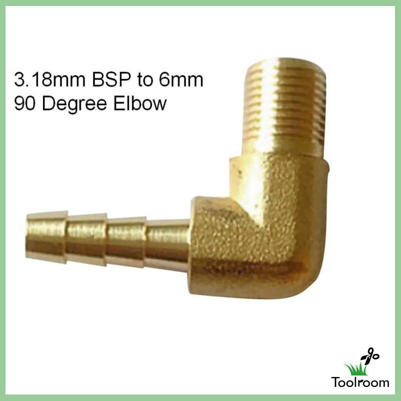 1 Đầu Nối Chuyển Đổi Ống Khuỷu Tay 90 Độ 1 / 8 '' BSP Sang 8mm