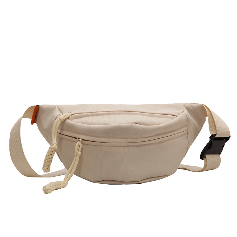 Túi Đeo Hông / Đeo Trước Ngực Bằng Vải Canvas 5 Màu Thời Trang Nhật Hàn Dành Cho Nữ