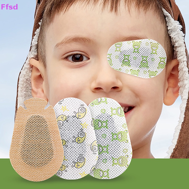 {Ffsd} Bộ 10 Miếng Dán Che Mắt Dùng Một Lần Cho Trẻ Em / Luyện Tập Amblyopia * Bán Chạy