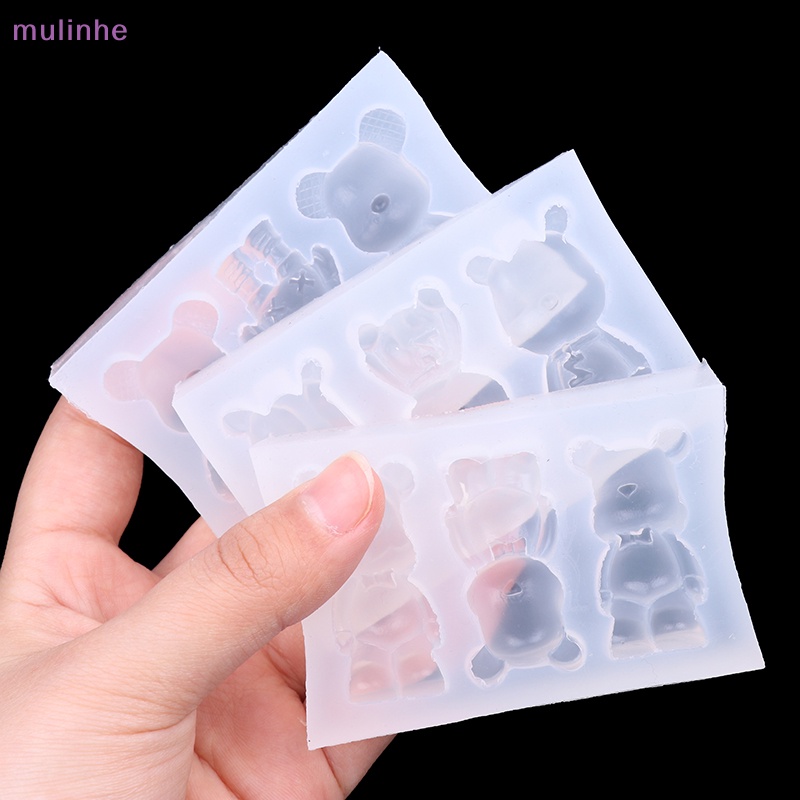 Khuôn Silicon Làm Kẹo Sô Cô La Hình Gấu Violent Nơ mulinhe DIY