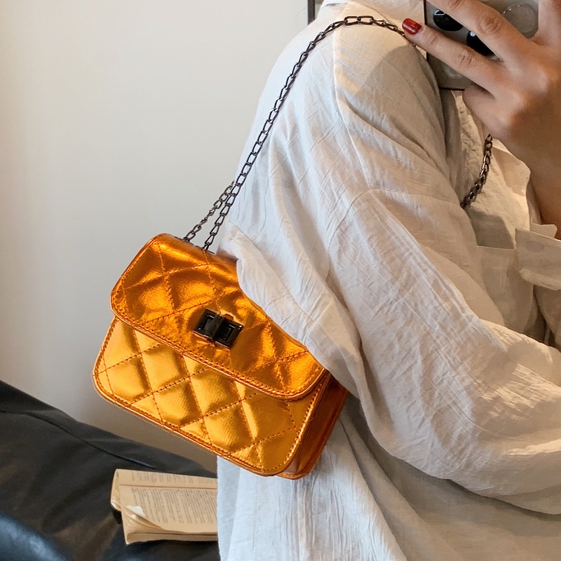 Túi Đeo Chéo Hình Vuông Nhỏ Quai Xích Thời Trang Mùa Hè 2023 HZFTR0601