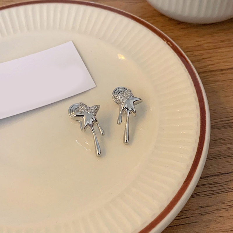 Đôi Khuyên Tai Dài Hình Ngôi Sao Đính Đá Thời Trang Cho Nữ Y2K