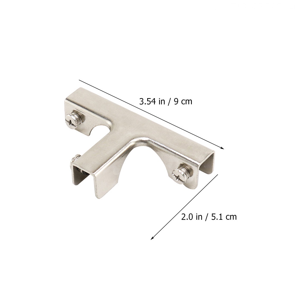 Set 4 Kẹp Kính Bằng Thép Không Gỉ 9X5.1CM