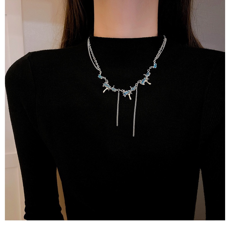 Glacier Dây Chuyền Phối Tua Rua Phong Cách Hip Hop Cá Tính Ngọt Ngào Cho Nữ