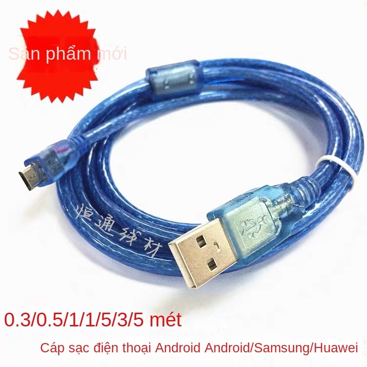 Cáp Sạc Dữ Liệu Điện Thoại Di Động Cho Oppo Vivo Android Dây MicroUSB 1.5m