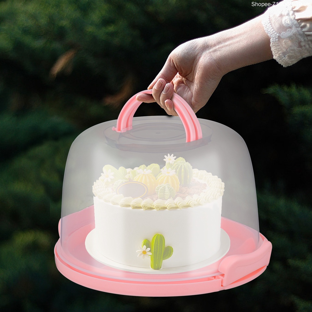 Hộp Đựng Bánh Cupcake Có Tay Cầm Thiết Kế Nhỏ Gọn Tiện Dụng