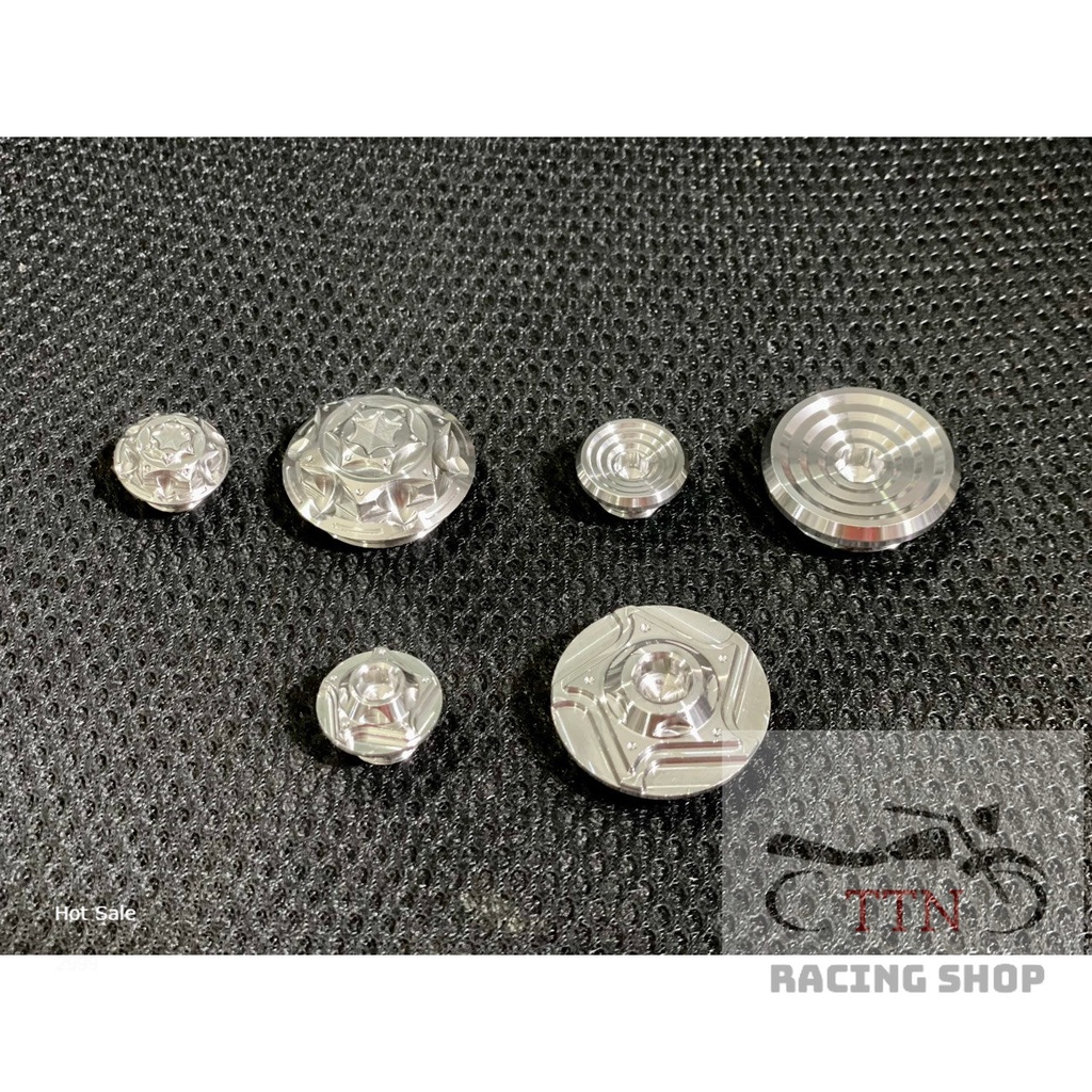 Mâm Lửa - Nắp Nhớt Inox 304 Gắn Cho Xe Honda và Yamaha gắn xe máy Wave,Dream,Sirius,Winner,Exciter, Satria,R