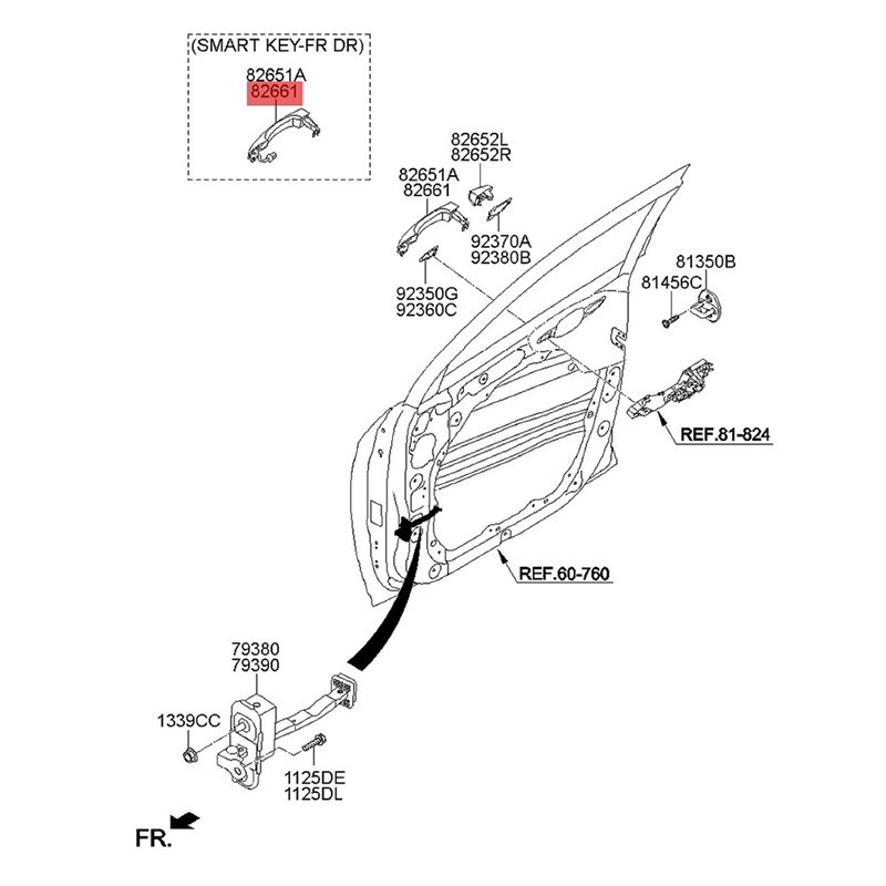 1 Cặp Công Tắc Mở Cửa Thông Minh 82661-D3710 82651-D3710 Thay Thế Cho Hyundai Tucson 2016-2020