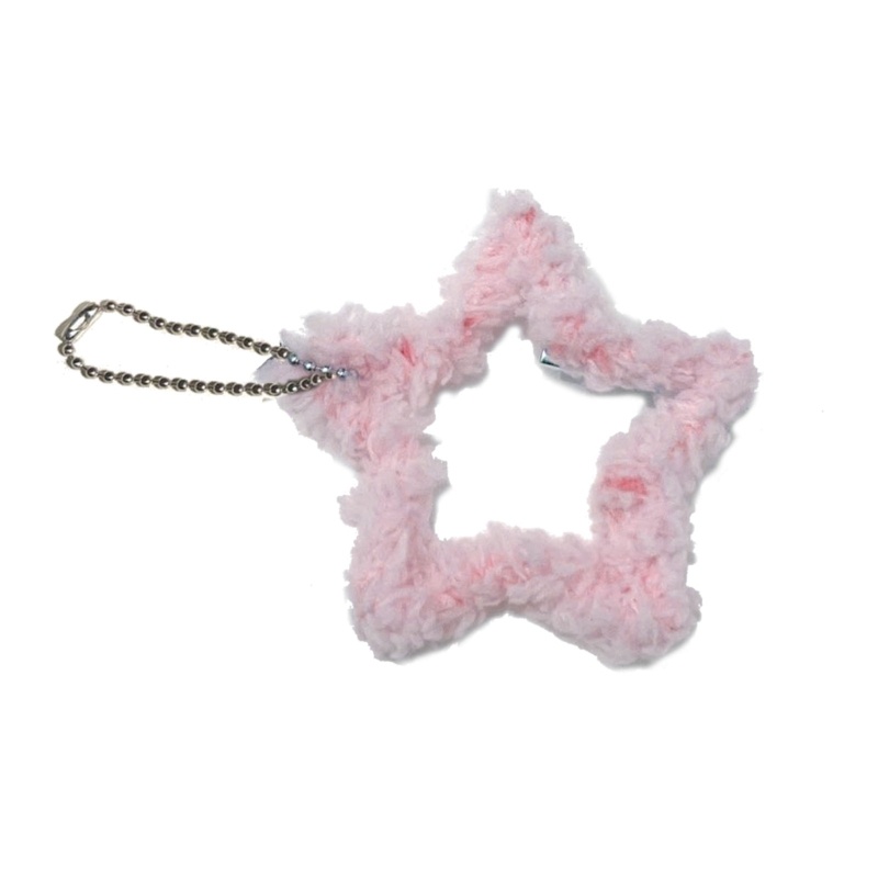 Kẹp Tóc Hình Ngôi Sao Phối Lông Xù Y2k Đa Năng Độc Đáo