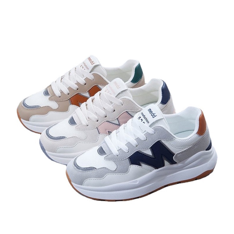 Giày Thể Thao Đế Dày Nhiều Màu Sắc Thời Trang Hàn Quốc Cho Nữ