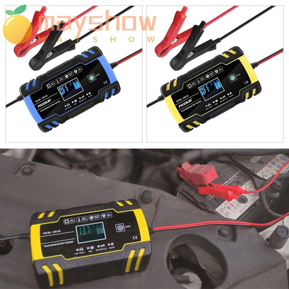 Thiết Bị Sạc Pin Thông Minh Tự Động Màn Hình LCD Kỹ Thuật Số Dành Cho Xe Hơi