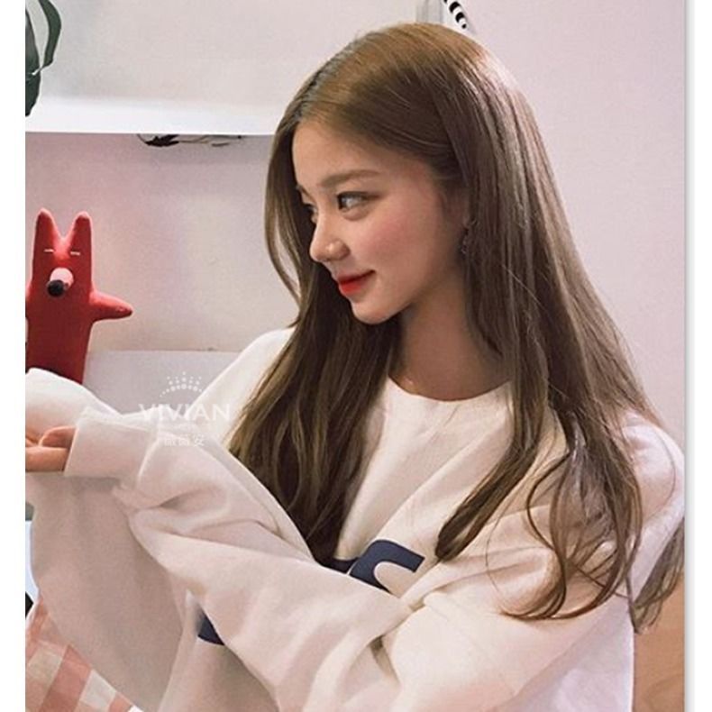 Bộ Tóc Giả Xoăn Dài Tự Nhiên Dễ Thương Cho Nữ Toàn Bộ