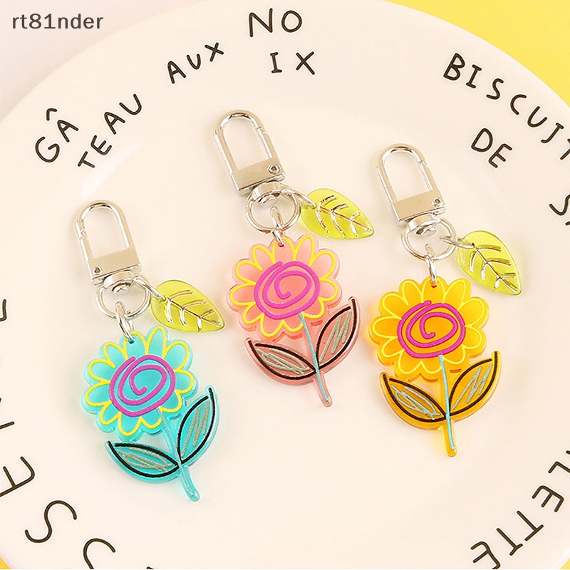 Rt Móc Khóa Acrylic Trong Suốt Hình Hoa Hướng Dương Đáng Yêu