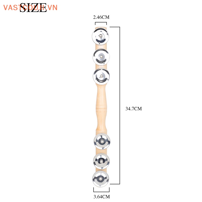 Chuông Lắc Cầm Tay Một Hàng Bằng Gỗ Đồ Chơi Giáo Dục Cho Trẻ