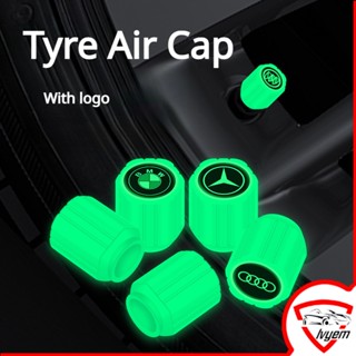 1 / 4 Dạ Quang Lốp Air Cap Cho Ô Tô Xe Máy Xe Đạp Lốp Xe Ô Tô Dạ Quang Van Nắp Thân Van Bánh Lốp Nắp Penutup Ống Angin