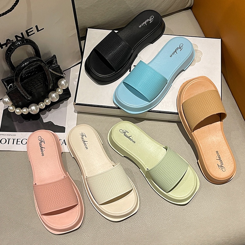 Dép Sandal Đế Dày Mềm Tăng Chiều Cao Thời Trang Mùa Hè Cho Nữ