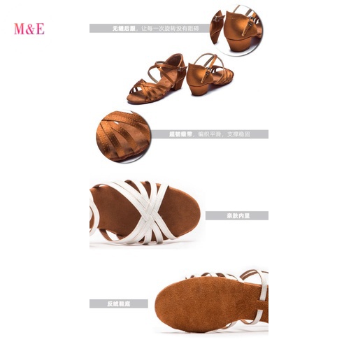 Giày Khiêu Vũ Latin Đế Mềm Thời Trang 2023 Cho Bé Gái