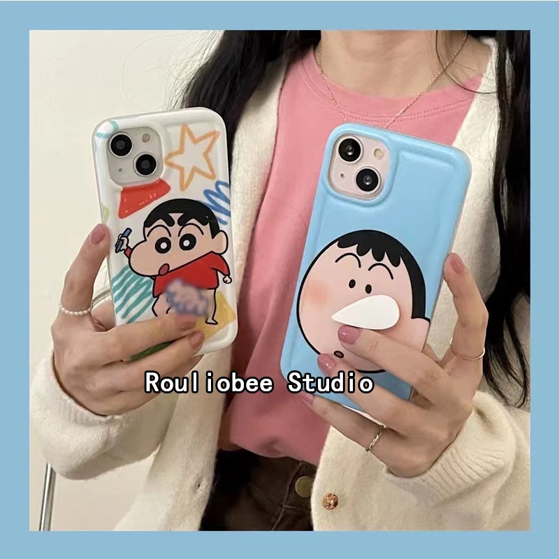 Ốp Điện Thoại Mềm Hình shin chan Dễ Thương Cho iPhone 6 6s 7 8 plus se2020 se2022 11 12 13 14 Pro Max 14 plus