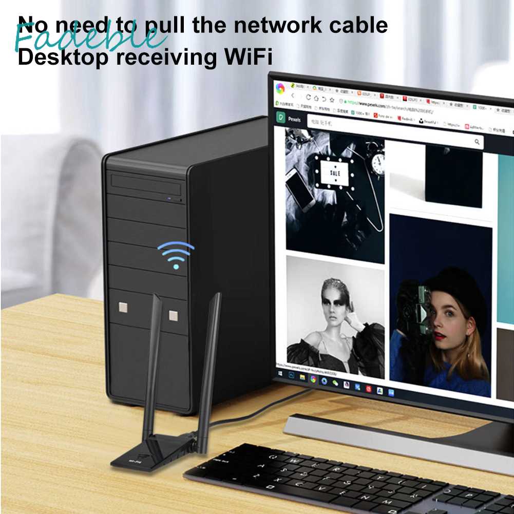 Usb Thu Sóng WiFi 6 Băng Tần Kép 3.0 1800Mbps Thẻ