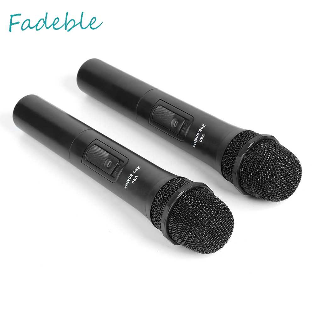 Set 2 Bộ Khuếch Đại Âm Thanh Micro Cầm Tay 20m Chuyên Dụng Cho Tiệc Cưới DJ
