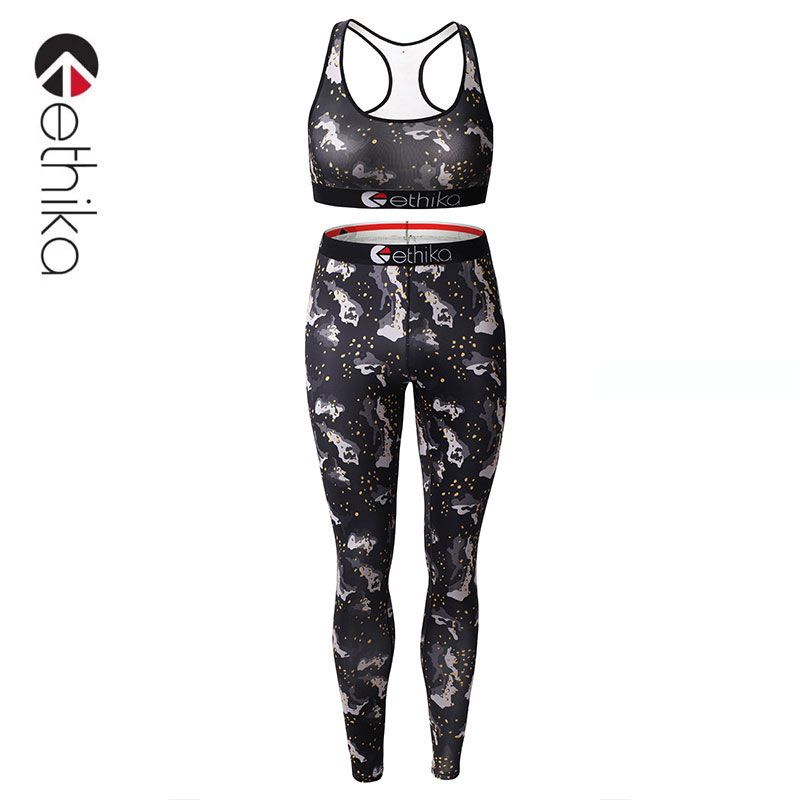 Bộ Đồ Thể Thao Hai Mảnh Mau Khô Không Đường May Phong Cách Âu Mỹ Cho Nữ